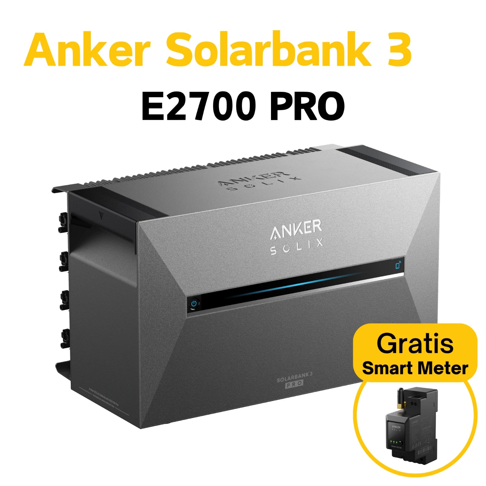 Anker SOLIX Solarbank 3 E2700 PRO Solarspeicher Balkonkraftwerk Stromspeicher