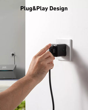 Anker SOLIX Smart Plug für Anker SOLIX 3 Pro/2 Pro/AC/Plus, WLAN, Bluetooth, Plug&Play Design.