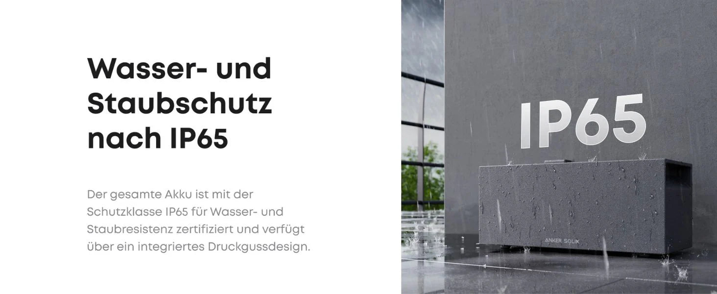 Anker SOLIX BP2700 Erweiterungsakku mit IP65 Wasser- und Staubschutz