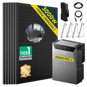 Komplettset Balkonkraftwerk mit Speicher Anker SOLIX Solarbank 4 E5000 Pro 5 kWh