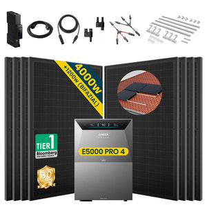 Komplettset Balkonkraftwerk mit Speicher Anker SOLIX Solarbank 4 E5000 Pro 5 kWh