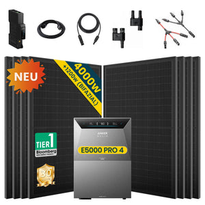 Komplettset Balkonkraftwerk mit Speicher Anker SOLIX Solarbank 4 E5000 Pro 5 kWh