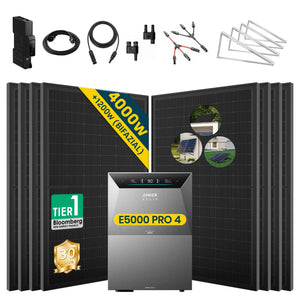 Komplettset Balkonkraftwerk mit Speicher Anker SOLIX Solarbank 4 E5000 Pro 5 kWh