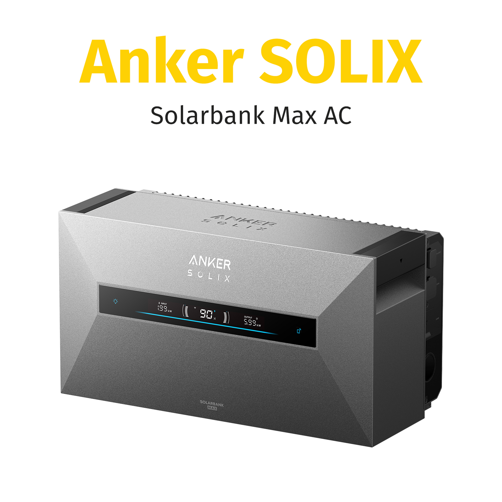 Anker SOLIX Solarbank Max AC Balkonkraftwerk Speicher 7KWh, All-in-One Stromspeicher Plug & Play 0%MwSt