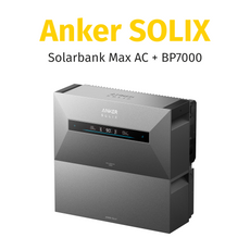 Anker SOLIX Solarbank Max AC Balkonkraftwerk Speicher 7KWh, All-in-One Stromspeicher Plug & Play 0%MwSt