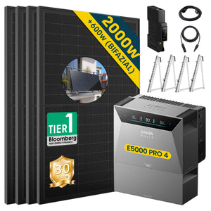 ALLDREI Balkonkraftwerk mit Speicher Anker Solix Solarbank 4 E5000 Pro 5kWh