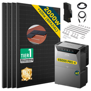 ALLDREI Balkonkraftwerk mit Speicher Anker Solix Solarbank 4 E5000 Pro 5kWh