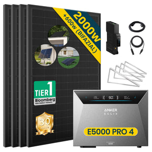 ALLDREI Balkonkraftwerk mit Speicher Anker Solix Solarbank 4 E5000 Pro 5kWh
