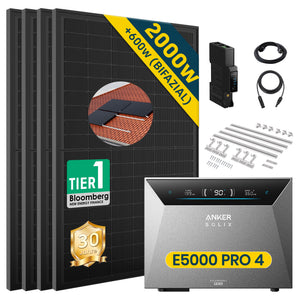 ALLDREI Balkonkraftwerk mit Speicher Anker Solix Solarbank 4 E5000 Pro 5kWh