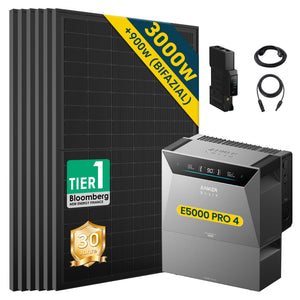 ALLDREI Balkonkraftwerk mit Speicher Anker Solix Solarbank 4 E5000 Pro 5kWh