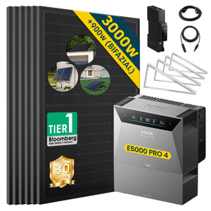 ALLDREI Balkonkraftwerk mit Speicher Anker Solix Solarbank 4 E5000 Pro 5kWh