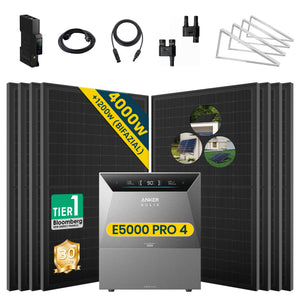 ALLDREI Balkonkraftwerk mit Speicher Anker Solix Solarbank 4 E5000 Pro 5kWh
