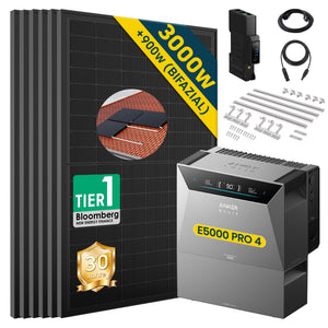 ALLDREI Balkonkraftwerk mit Speicher Anker Solix Solarbank 4 E5000 Pro 5kWh