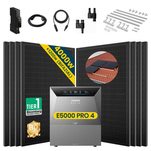 ALLDREI Balkonkraftwerk mit Speicher Anker Solix Solarbank 4 E5000 Pro 5kWh