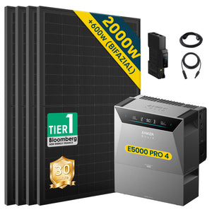 ALLDREI Balkonkraftwerk mit Speicher Anker Solix Solarbank 4 E5000 Pro 5kWh