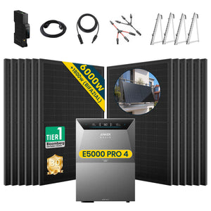 Komplettset Balkonkraftwerk mit Speicher Anker SOLIX Solarbank 4 E5000 Pro 5 kWh