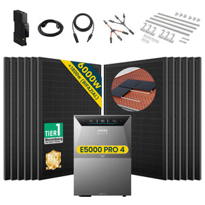 Komplettset Balkonkraftwerk mit Speicher Anker SOLIX Solarbank 4 E5000 Pro 5 kWh