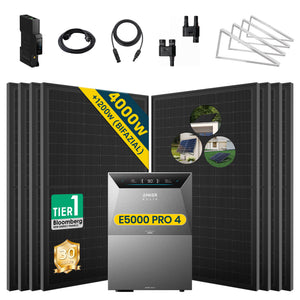 ALLDREI Balkonkraftwerk mit Speicher Anker Solix Solarbank 4 E5000 Pro 5kWh