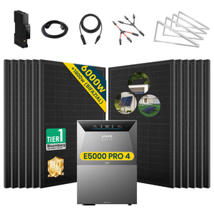 Komplettset Balkonkraftwerk mit Speicher Anker SOLIX Solarbank 4 E5000 Pro 5 kWh
