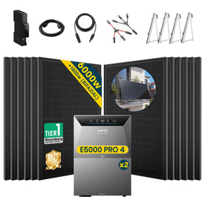 Komplettset Balkonkraftwerk mit Speicher Anker SOLIX Solarbank 4 E5000 Pro 5 kWh