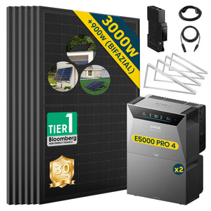 ALLDREI Balkonkraftwerk mit Speicher Anker Solix Solarbank 4 E5000 Pro 5kWh