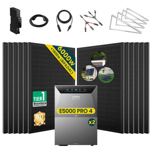 Komplettset Balkonkraftwerk mit Speicher Anker SOLIX Solarbank 4 E5000 Pro 5 kWh