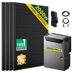 ALLDREI Balkonkraftwerk mit Speicher Anker Solix Solarbank 4 E5000 Pro 5kWh