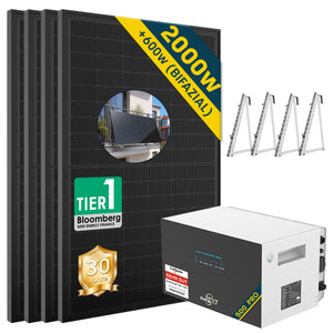 2000 Watt Balkonkraftwerk mit SunenergyXT 500 Pro Speicher