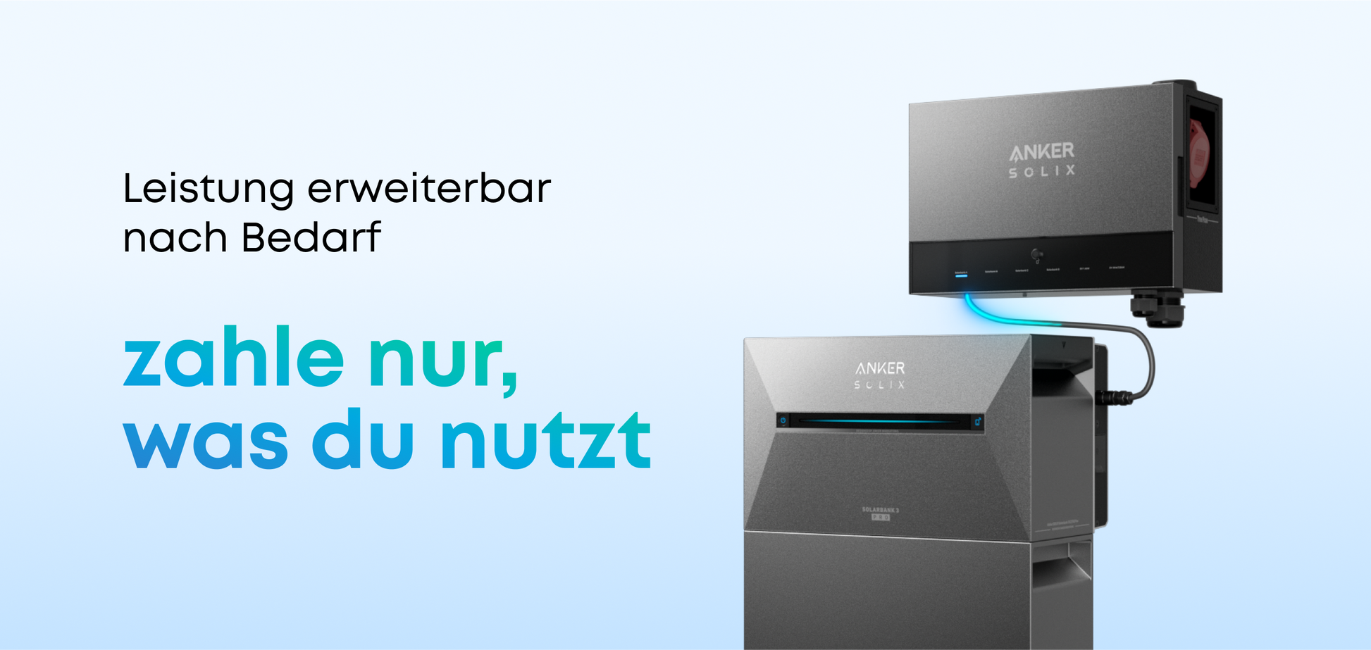Anker SOLIX Power Dock Multisystem mit Solarbank 3 E2700 Pro, 0% MwSt. 2,688kWh