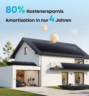 Anker SOLIX Solarbank Power Dock für 80% Kostensparnis und Amortisation in nur 4 Jahren.