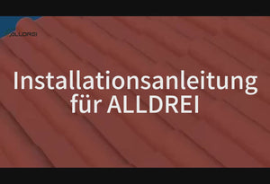 Installationsanleitung für ALLDREI Halterung für Solarmodule auf Ziegeldach – Komplettset zur Befestigung von zwei Solarmodulen.