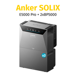 Anker SOLIX Solarbank 4 E5000 Pro mit 2xBP5000 - leistungsstarkes Balkonkraftwerk für nachhaltige Energieversorgung.