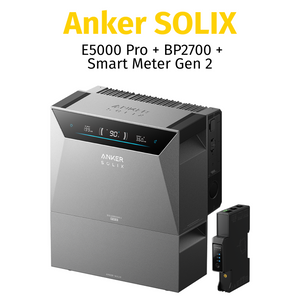 Anker SOLIX Solarbank 4 E5000 Pro mit BP2700 und Smart Meter Gen 2, leistungsstarke Energiezentrale.