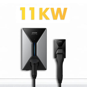 Anker SOLIX V1 Smart Wallbox für E-Autos mit 11 kW, modernes Design für effizientes Laden.