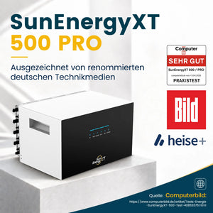 SunEnergyXT 500 PRO Speicher im Praxistest – Bewertung "SEHR GUT" von Computer Bild