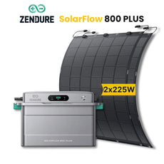 Balkonkraftwerk Flexibel Komplettset 450Wp mit Speicher 1,92 kWh und Zendure SolarFlow 800 Plus