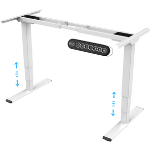 ALLDREI AS8 höhenverstellbarer Schreibtisch mit Speicher-Steuerung, 2 Motoren, 3-Fach-Teleskop
