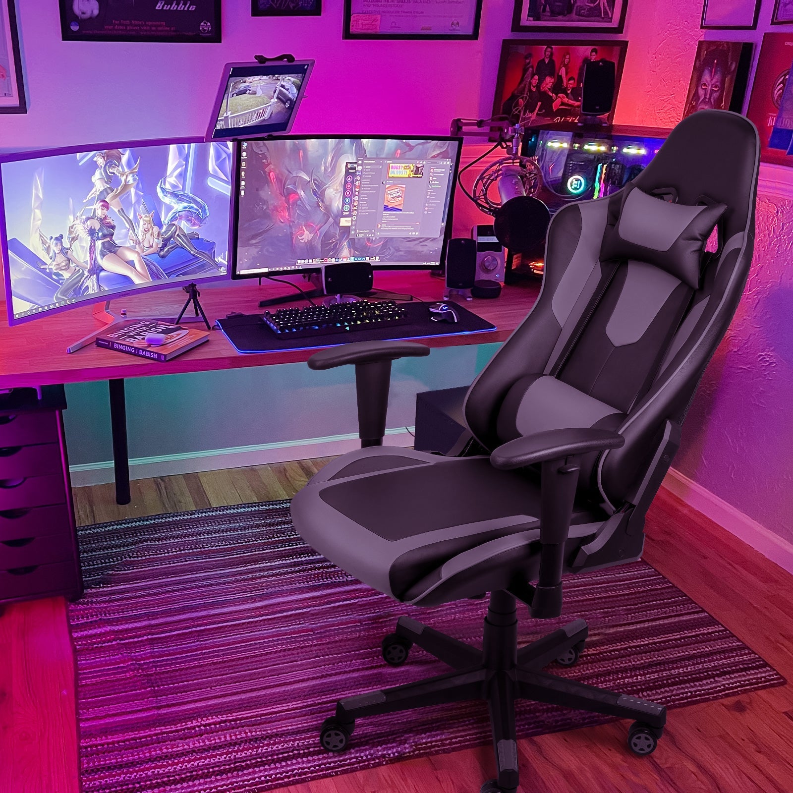 ALLDREI F004 Ergonomischer höhenverstellbarer Gaming Stuhl