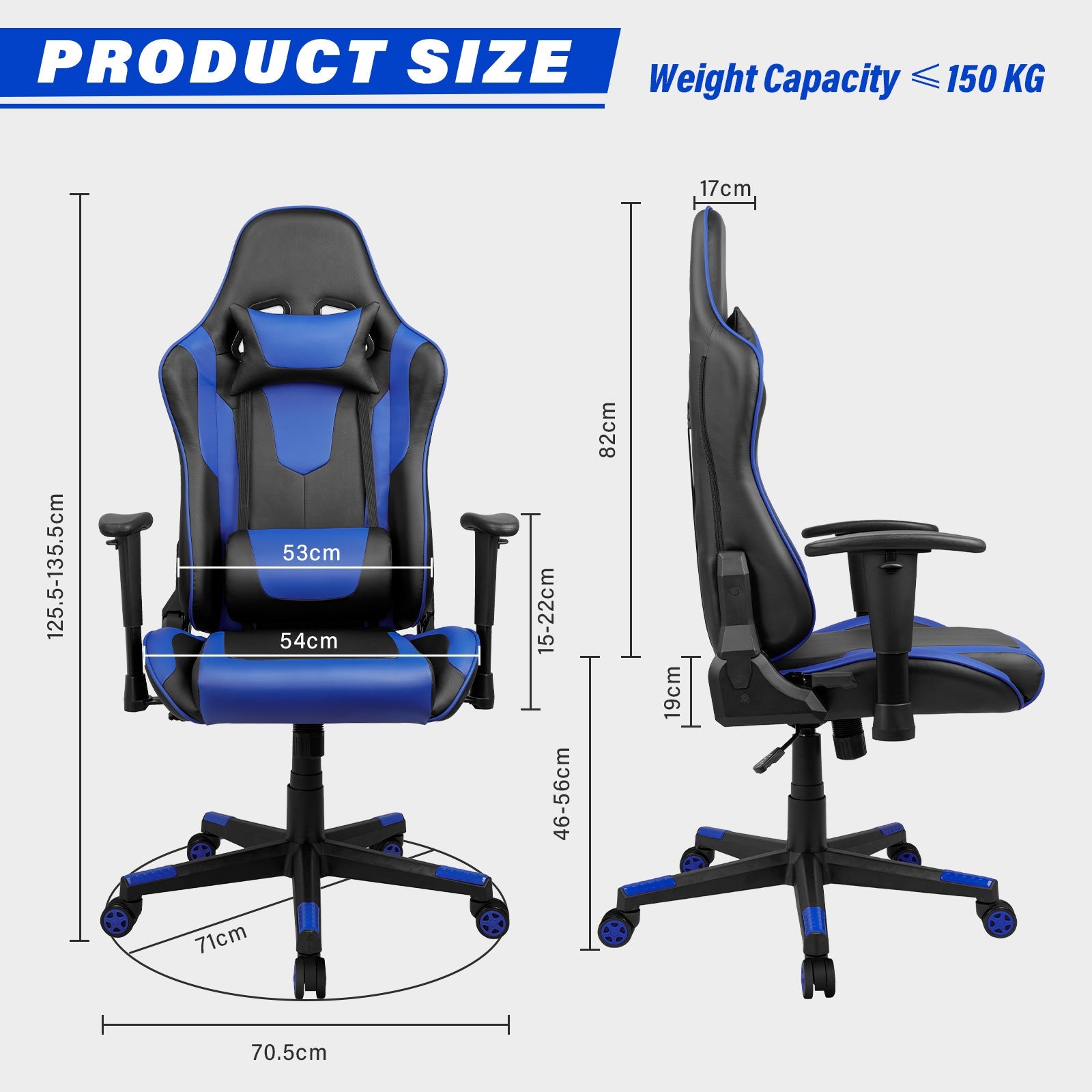 ALLDREI F004 Ergonomischer höhenverstellbarer Gaming Stuhl