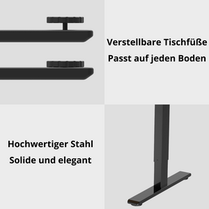 ALLDREI AS2 höhenverstellbares Schreibtischgestell (Manuell)