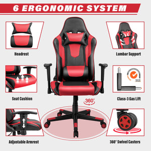 ALLDREI F004 Ergonomischer höhenverstellbarer Gaming Stuhl