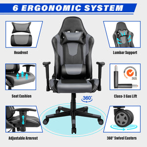 ALLDREI F004 Ergonomischer höhenverstellbarer Gaming Stuhl