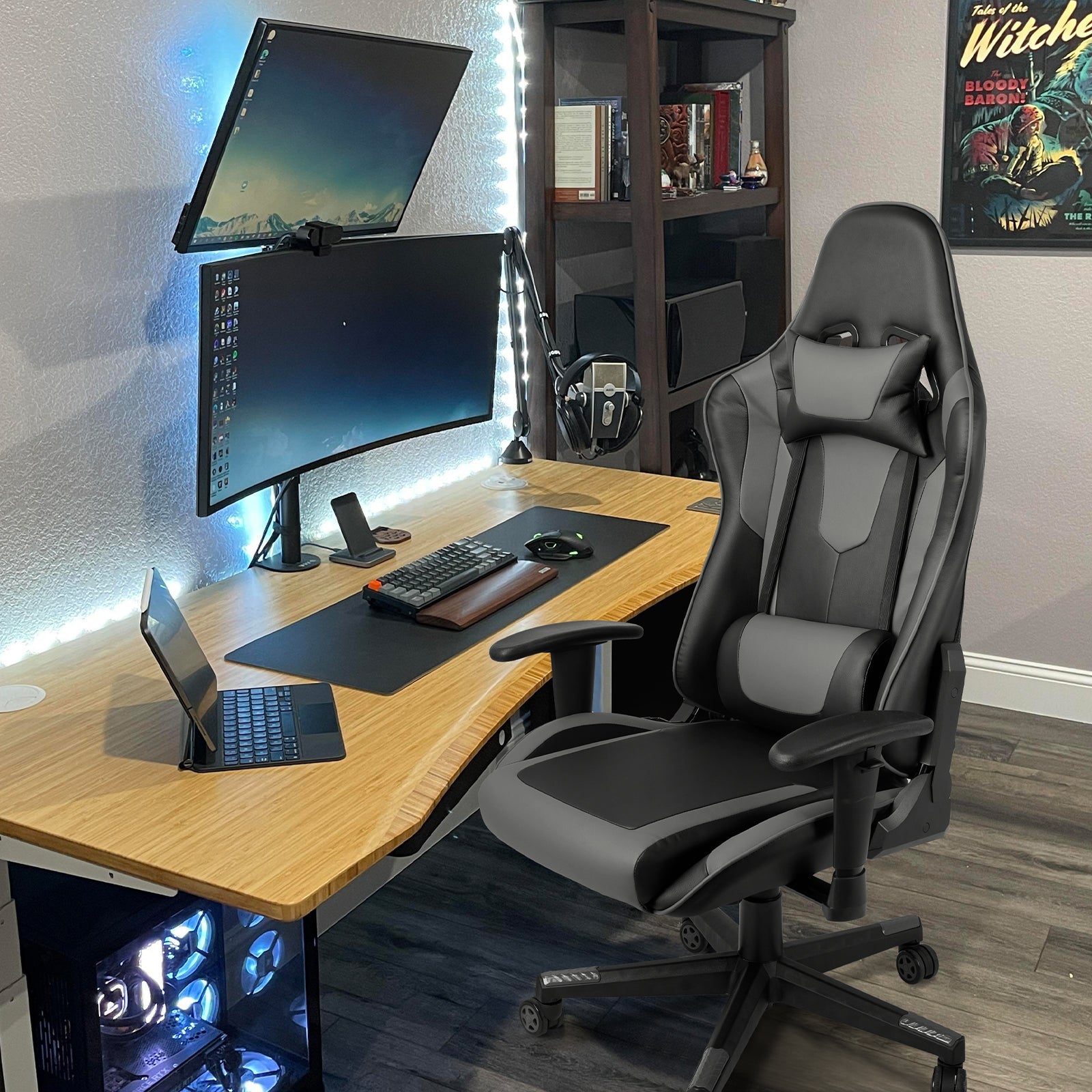 ALLDREI F004 Ergonomischer höhenverstellbarer Gaming Stuhl